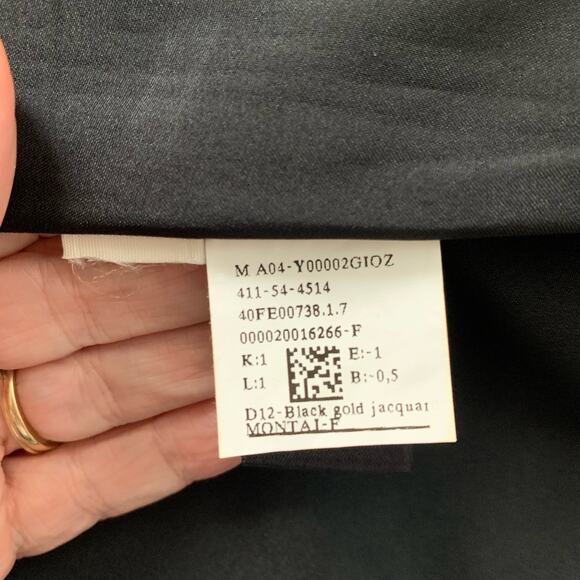 Ann Taylor Gold Black Straight Knee Length Pencil Skirt Size 4 - Picture 10 of 12